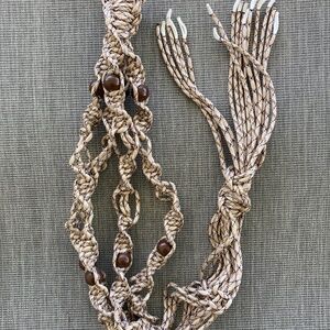 From Holl Old Money Cream Plant Hanger 30in-35in/Unique gifts are here